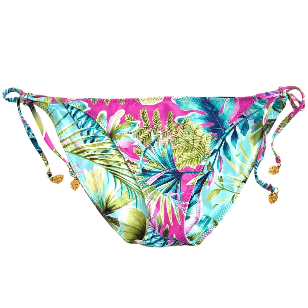 Tommy Bahama Sun Kissed Tropics Reversible String Bikini Bottom - Picture 4 of 16